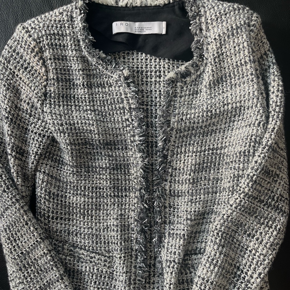 IRO metallic tweed jacket
